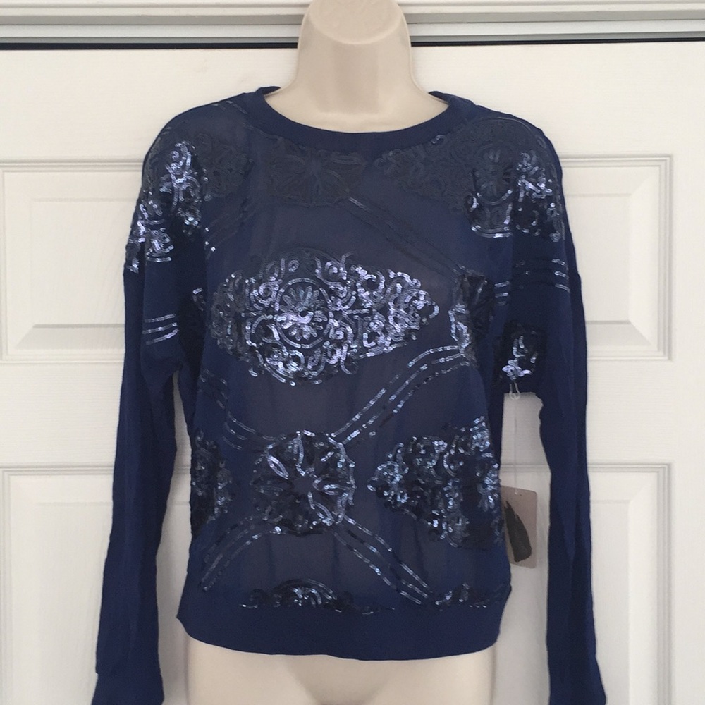 Forever 21 Contemporary Small Sequined Jumper NWT